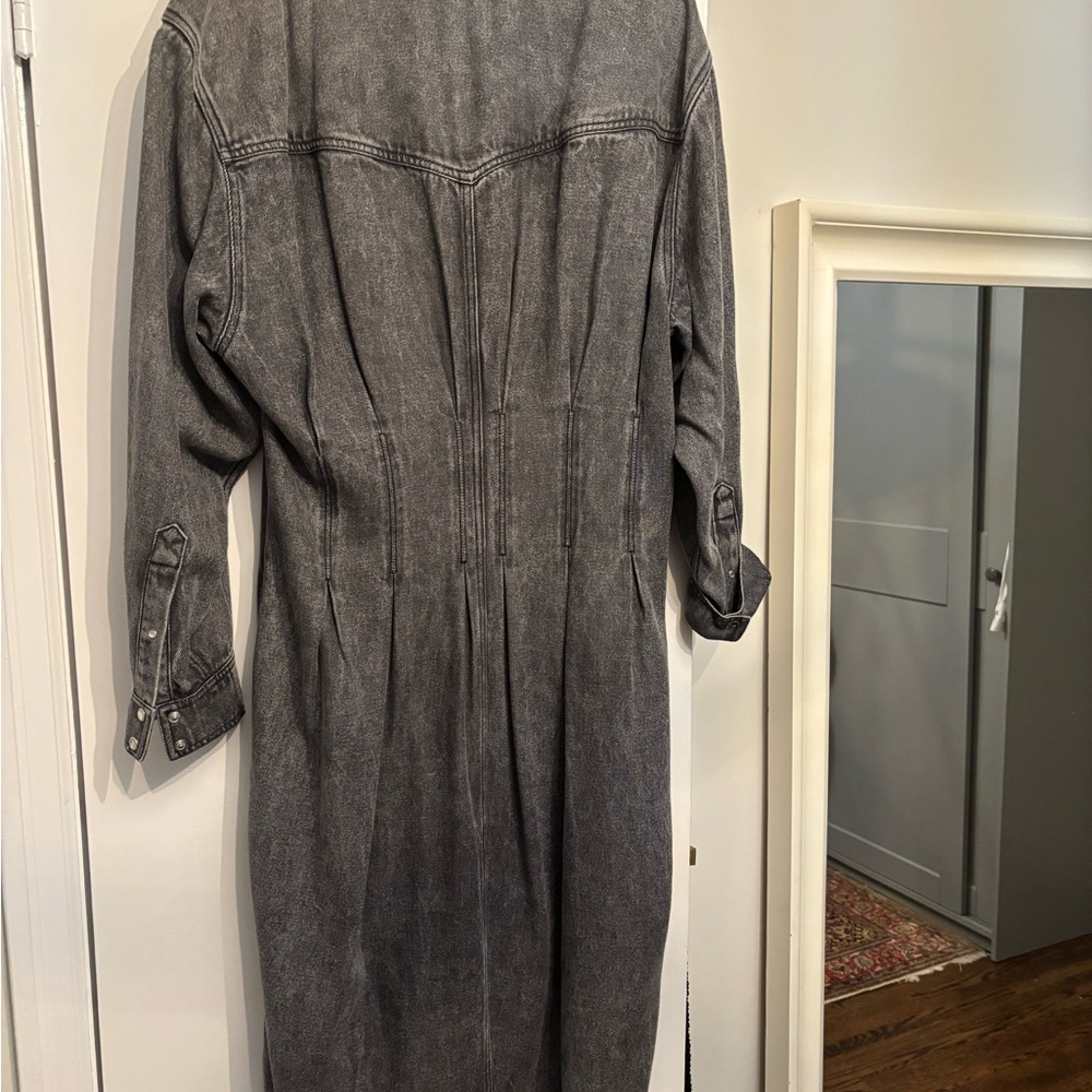 Chic Gray Long Sleeve Dress